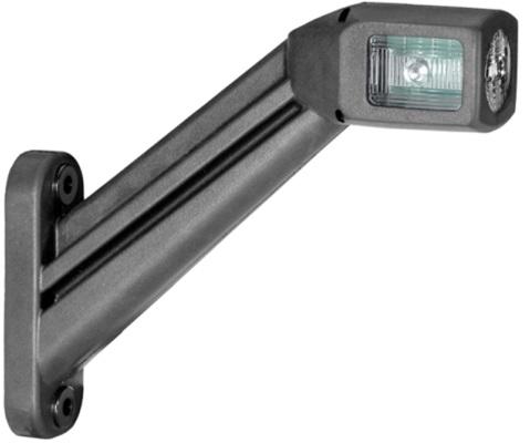 Lampa de gabarit dreapta HELLA 2XS 011 744-101, 12/24V, 4 LED-uri, cablu de 500 mm, culoare neagră